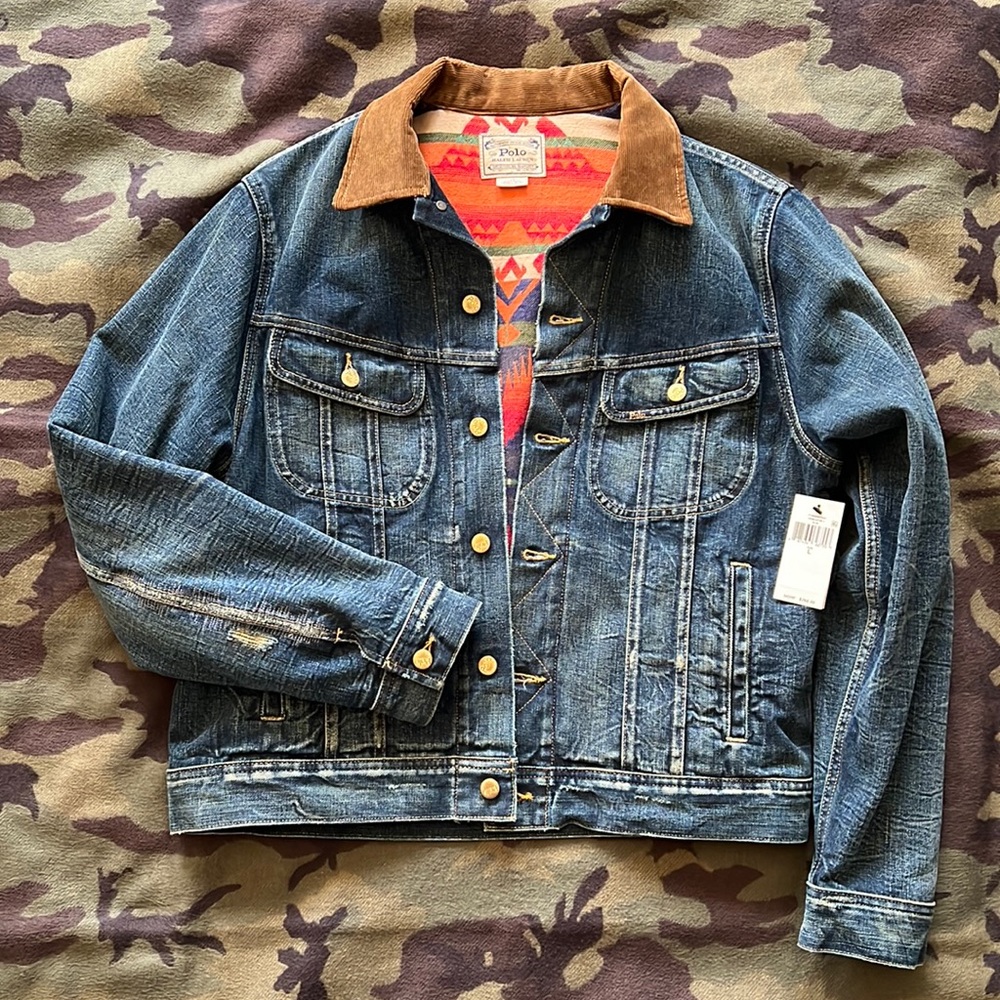 Polo Ralph Lauren fleece-lined denim jacket size L